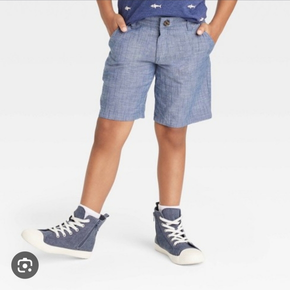 Cat & Jack Chambray Shorts Size 5 - Picture 1 of 7